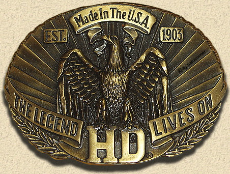 The Legend HD Lives On -Est 1903, uralte Buckles von Raintree