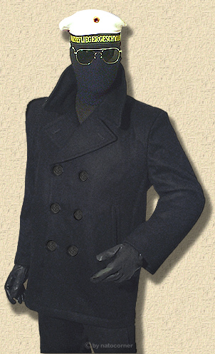 PEA-COAT -29 oz. Wollmischgewebe -schweres Tuch, Top-Outfit