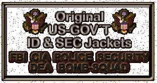 Identifikationsjacken: DEA, CIA, FBI, BOMB SQUAD und SECURITY